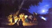 Henryk Siemiradzki Night on the eve of Ivan Kupala Sweden oil painting artist